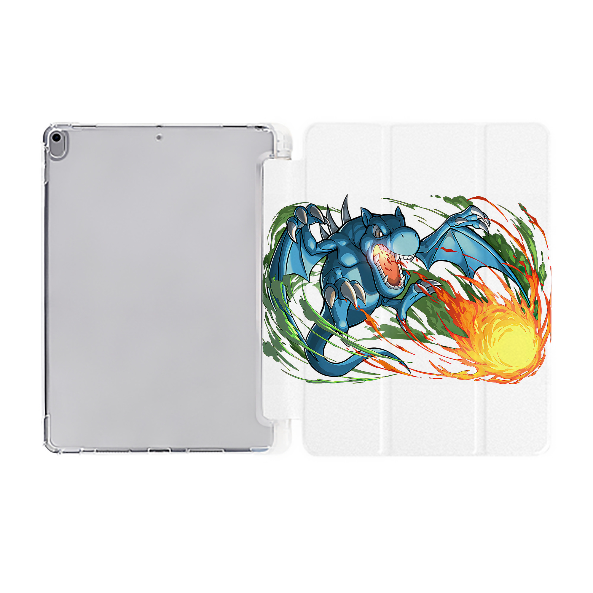 （画像用） 遊☆戯☆王 Yu-Gi-Oh! IPad ケース ペン収納付き 三つ折りスタンド PUレザー×シリコン 対応機種9.5/10.5/10.9インチ